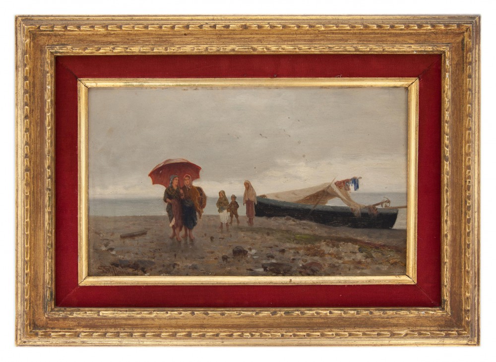 luigi  steffani: Spiaggia di Arziglia Bordighera 